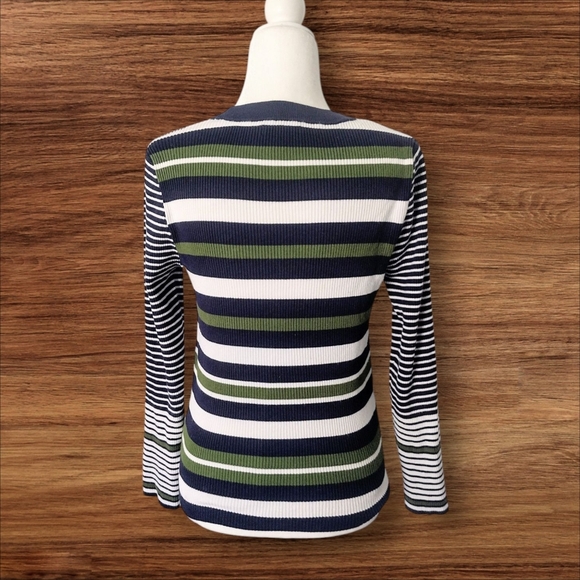 Nine West Women's Striped Sweater Size Medium - Picture 3 of 5